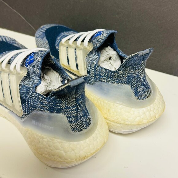 ADIDAS ULTRABOOST 2021 PRIMEBLUE Sashiko FZ3084 Men's Running Shoes Size 4.5 - Picture 4 of 6